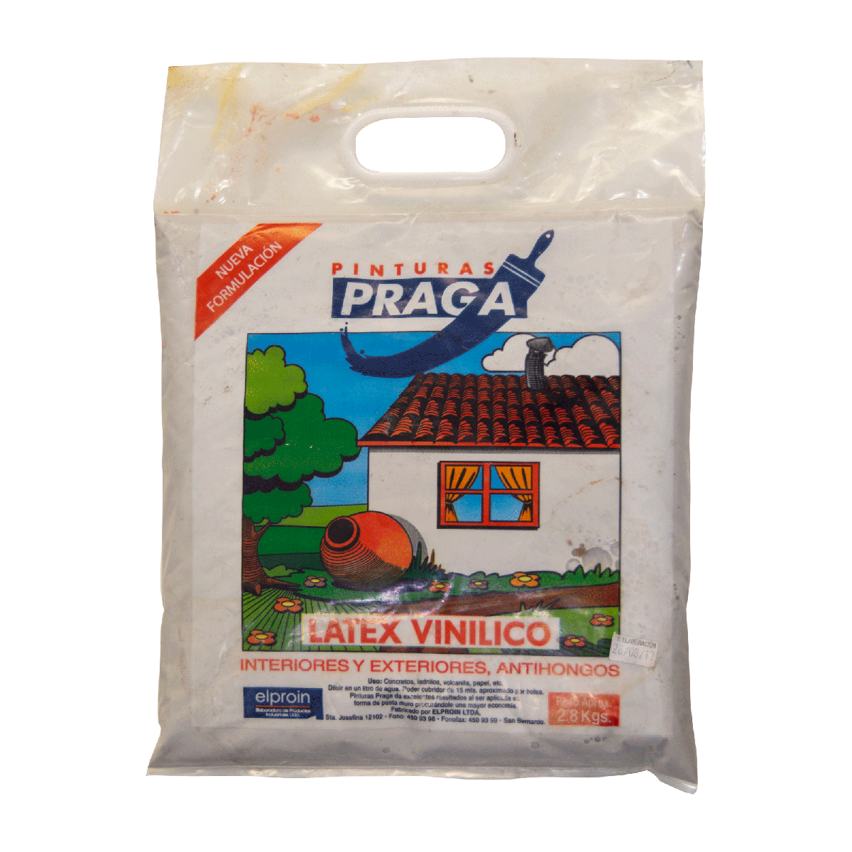 Pintura en Bolsa Praga 2.8KG Pintura En Bolsa Blanco Inv Praga