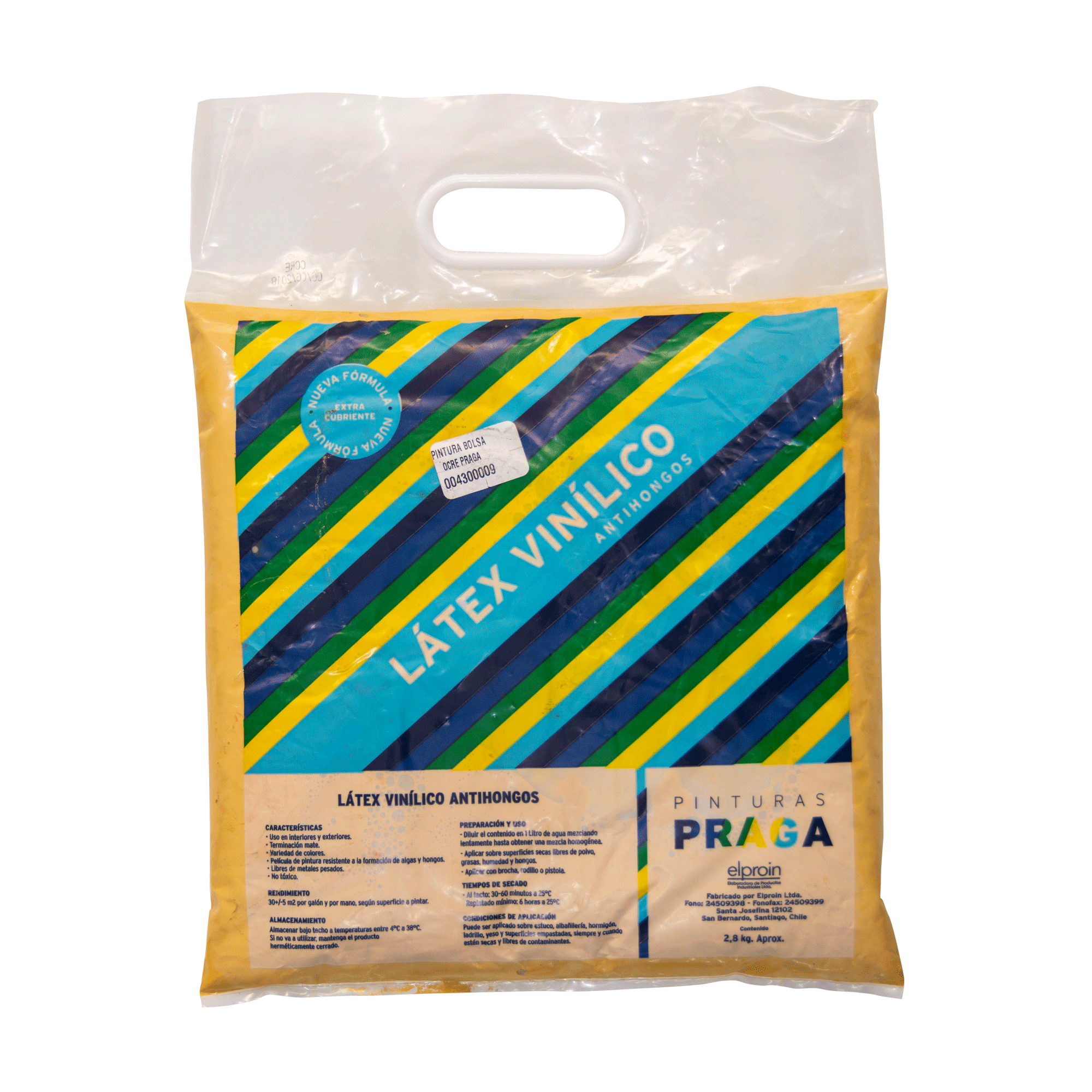 Pintura en Bolsa Praga 2.8KG Pintura En Bolsa Ocre Praga
