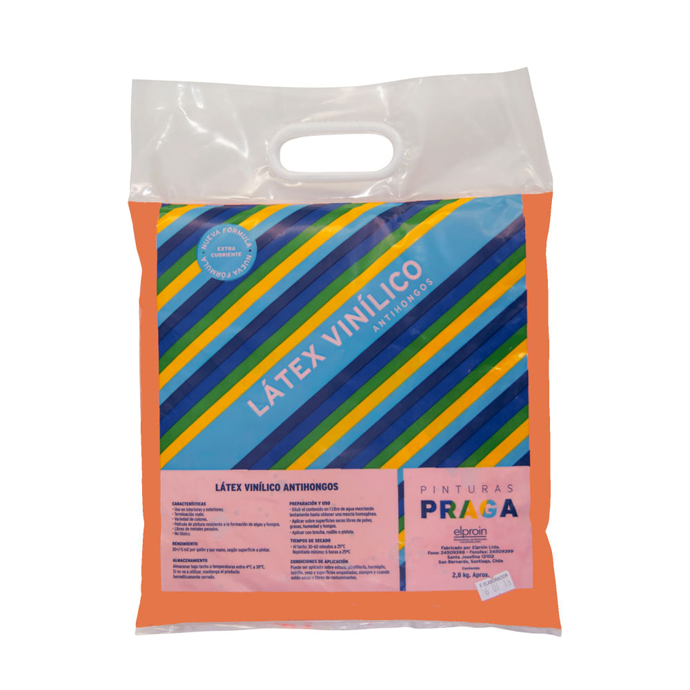 Pintura en Bolsa Praga 2.8KG Pintura En Bolsa Sandía Praga