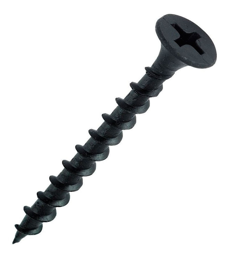 Tornillo Volcanita 6X 2 H/G Negro 10 Unidades Imporper