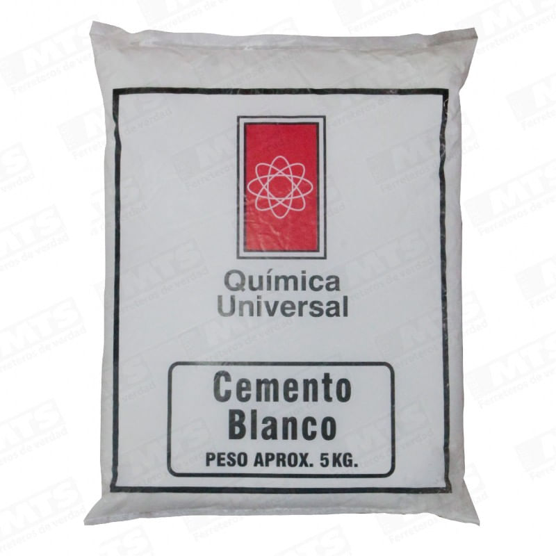 Cemento Blanco Bolsa 5 Kg Quimica Universal
