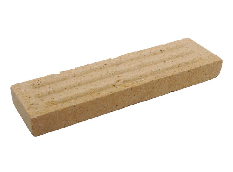 Ladrillo Refractario Fachada Estriada 23X6.5X 2.5 Cm Pack 10Unidades Cobian