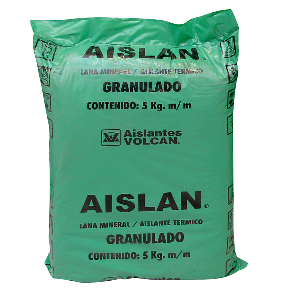 Lana Mineral Granulada 5Kg Aislantes Volcan