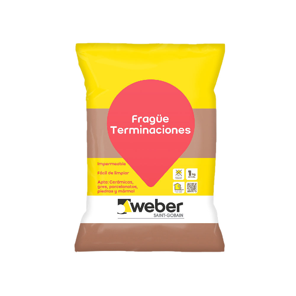 Frague Impermeable 1 Kilo Weber Frague Impermeable 1 Kg Café Oscuro Weber