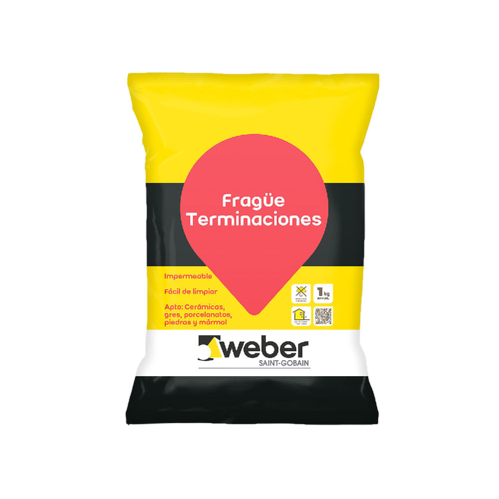 Frague Impermeable 1 Kilo Weber Frague Impermeable 1 Kg Negro Weber