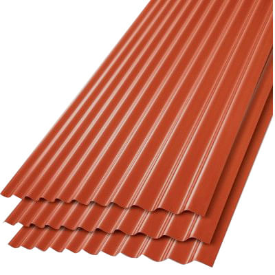 Zinc Acanalado Az150 0.35X851X 2500Mm Terracota