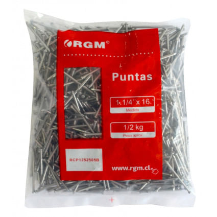 Clavos Punta 1 1/4 X 500 Gr Rgm