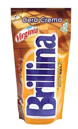 Cera Crema 340Cc Amarilla Brillina Cera Para Pisos Crema 340Cc Amarilla Brillina