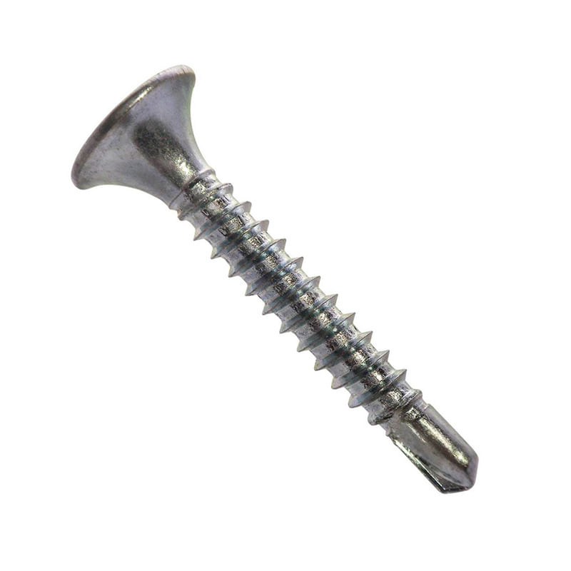 Tornillo Volcanita 6X1 Punta Broca Zincado 100 Unidades Uro