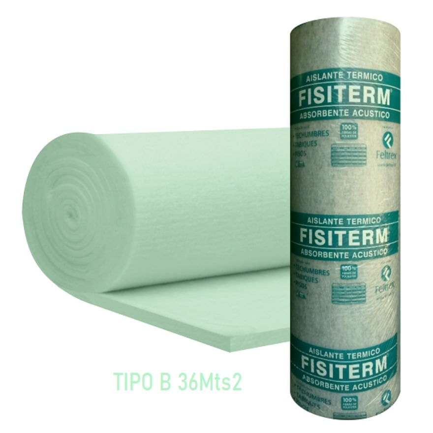 Aislante Fisiterm Tipo B 85Mm 2.4X15Mt Rollo 36 Mts2 Feltrex