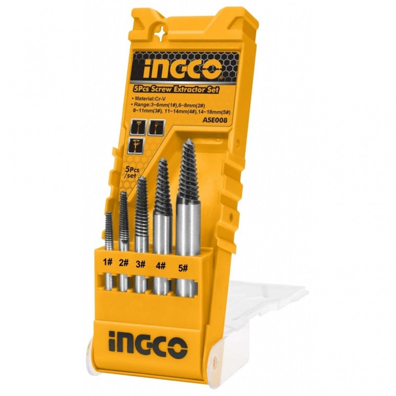 Extractor De Pernos 5 Piezas Ingco