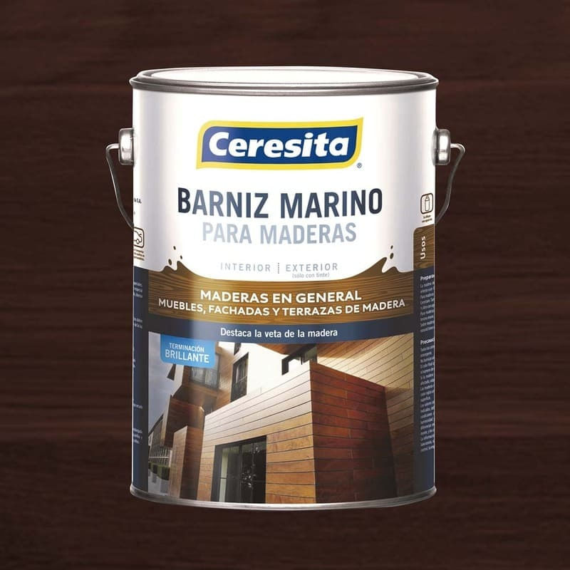 Barniz Marino 1 Galon Ceresita Roble Oscuro
