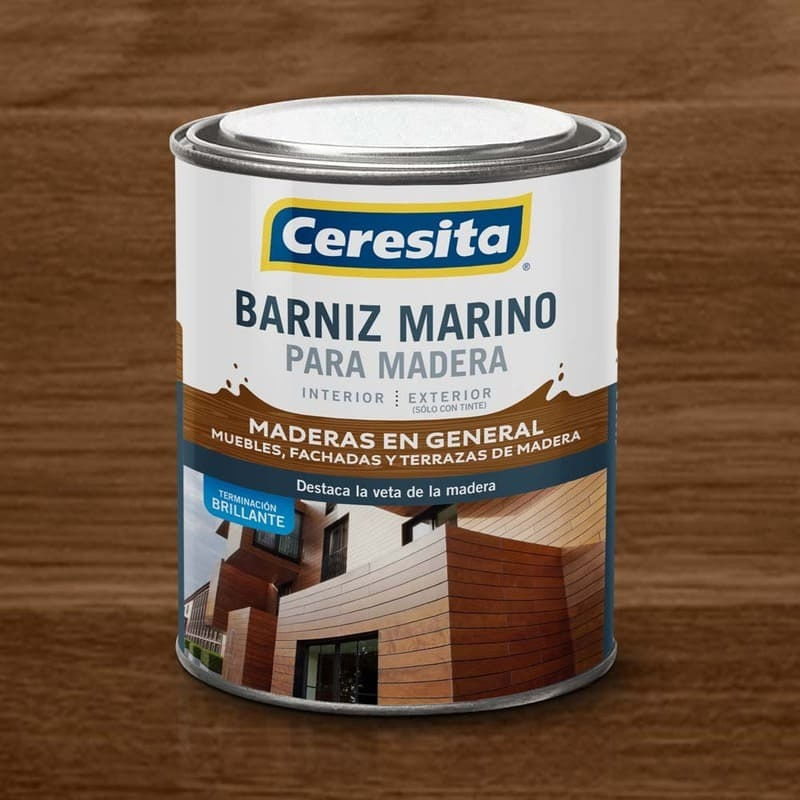 Barniz Marino 1/4 Galon Ceresita Roble Claro