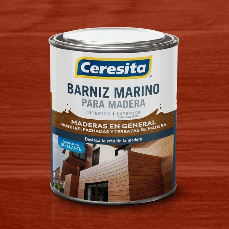 Barniz Marino 1/4 Galon Ceresita Caoba