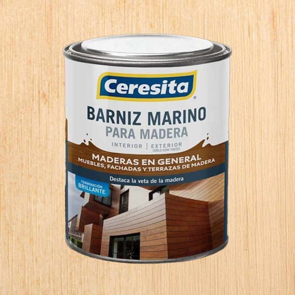 Barniz Marino 1/4 Galon Ceresita Opaco Natural