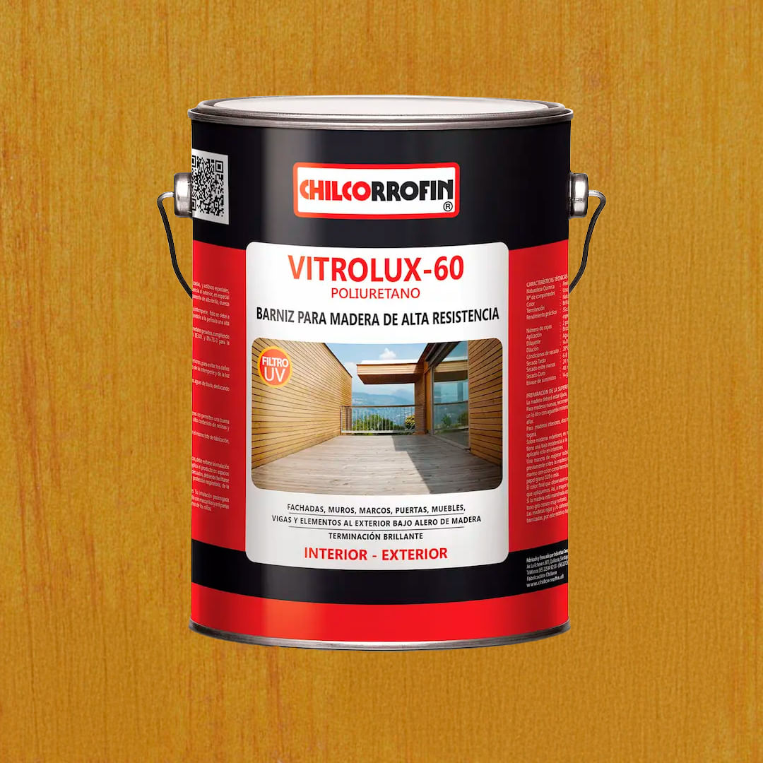 Barniz Vitrolux 60 1 Galon Chilcorrofin Barniz Vitrolux 60 1 Galon Maple Chilcorrofin
