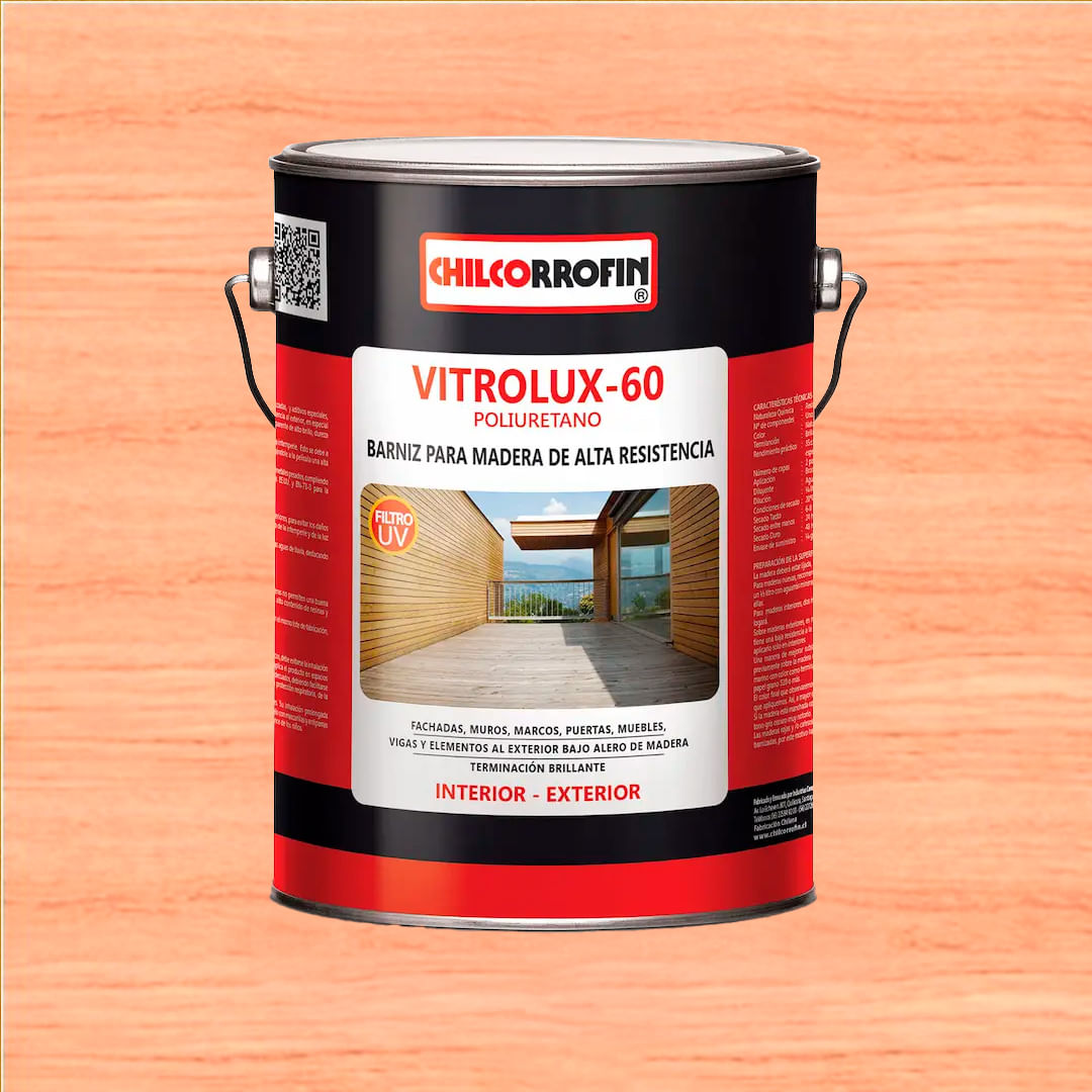 Barniz Vitrolux 60 1 Galon Chilcorrofin Barniz Vitrolux 60 1 Galon Natural Chilcorrofin