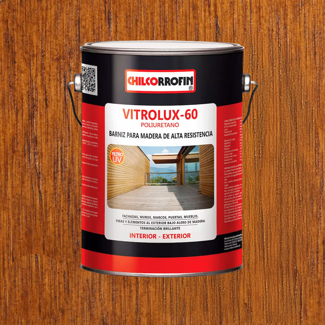 Barniz Vitrolux 60 1 Galon Chilcorrofin Barniz Vitrolux 60 1 Galon Nogal Chilcorrofin