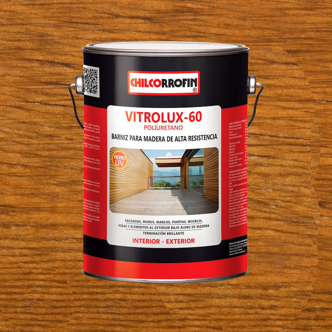 Barniz Vitrolux 60 1 Galon Chilcorrofin Barniz Vitrolux 60 1 Galon Roble Claro Chilcorrofin