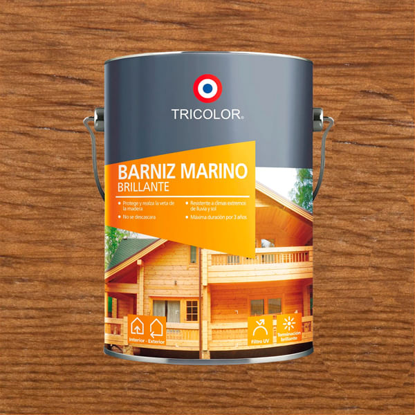 Barniz Marino 1  Galon Tricomar Tricolor Barniz Marino 1 Galon Roble Tricomar Tricolor