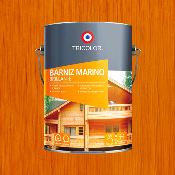 Barniz Marino 1  Galon Tricomar Tricolor Barniz Marino 1 Galon Cedro Tricomar Tricolor