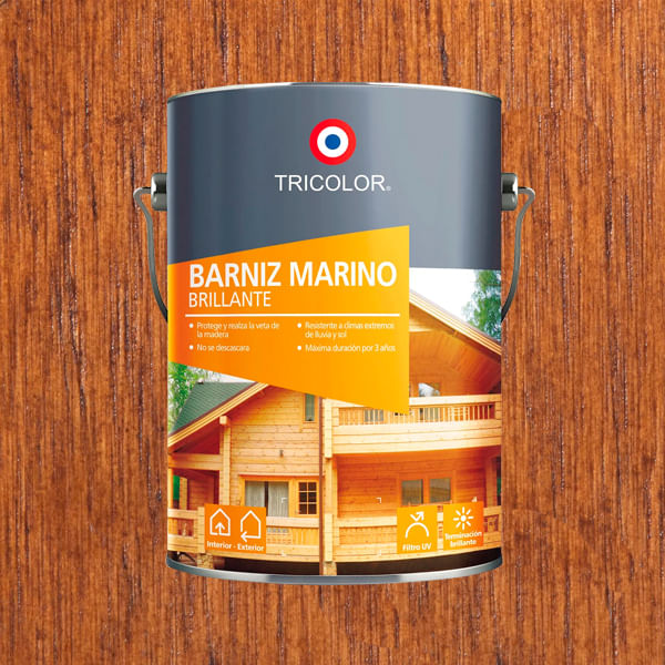 Barniz Marino 1  Galon Tricomar Tricolor Barniz Marino 1 Galon Nogal Tricomar Tricolor