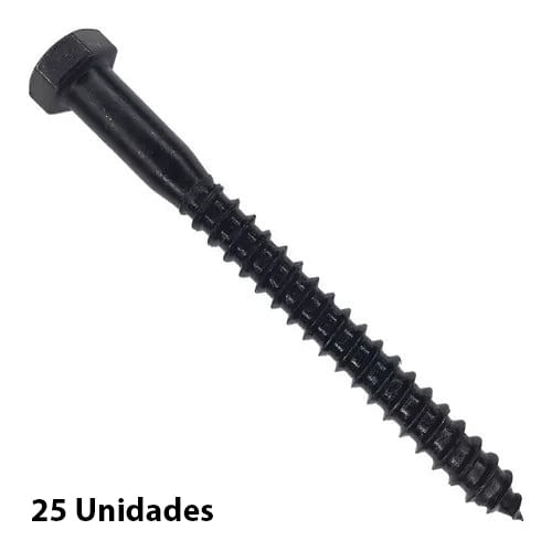 Tornillo Tirafondo 1/2X5 25Unidades Imporper