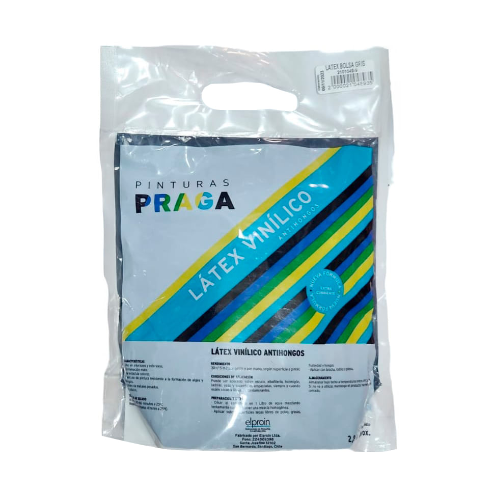 Pintura en Bolsa Praga 2.8KG Pintura En Bolsa Gris Praga