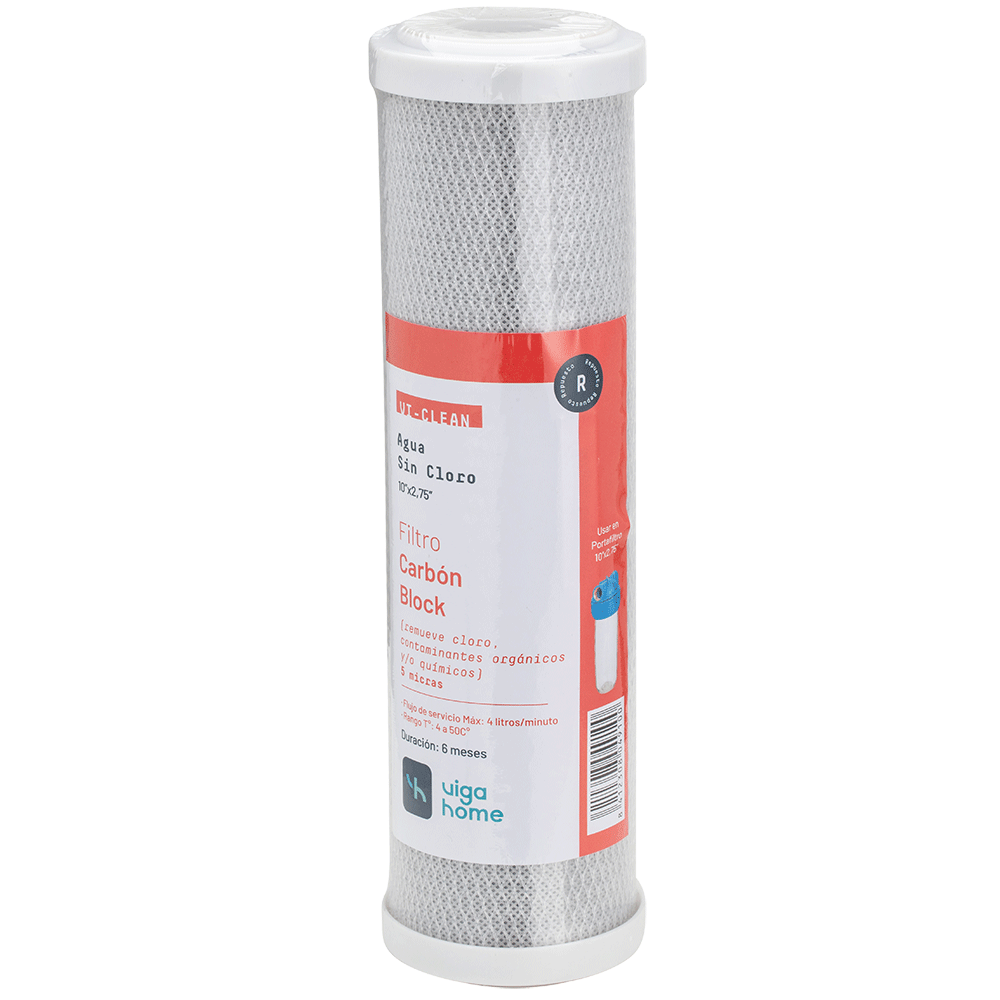 Filtro Carbon Block De 10"X2,75" 5 Micon Vigahome