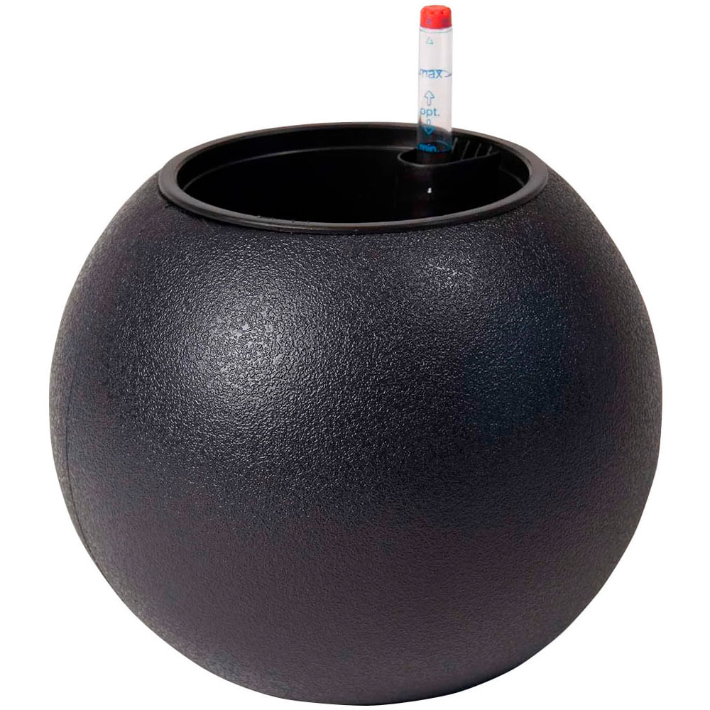 Macetero 42X29Cm Negro Casa Viva