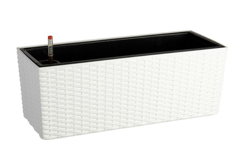 Macetero Rectangular 50X49X19Cm Blanco Casa Viva