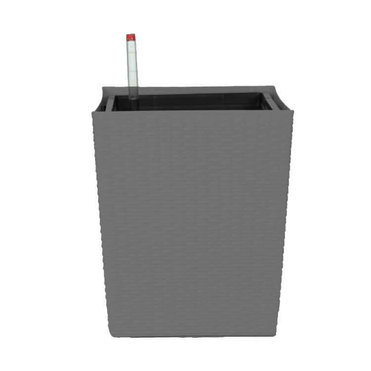 Macetero 30X22X36Cm Gris Casa Viva