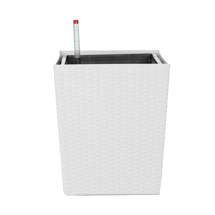 Macetero 30X22X36Cm Blanco Casa Viva
