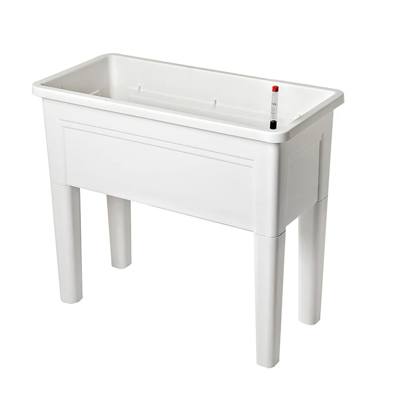 Macetero Rectangular 74X34X65Cm Blanco Casa Viva