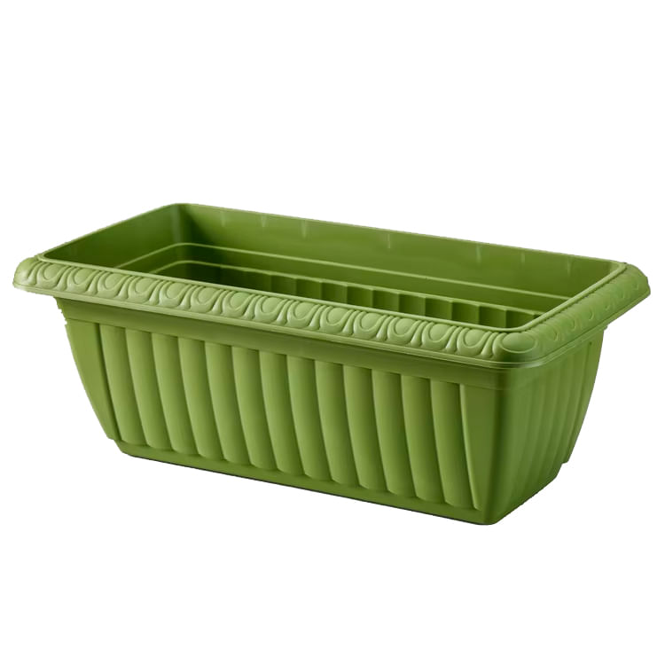 Macetero Rectangular 37X20Cm Verde Casa Viva