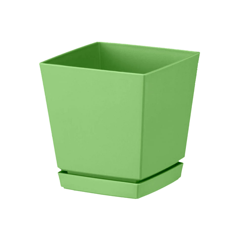 Macetero 14X15Cm Verde Casa Viva