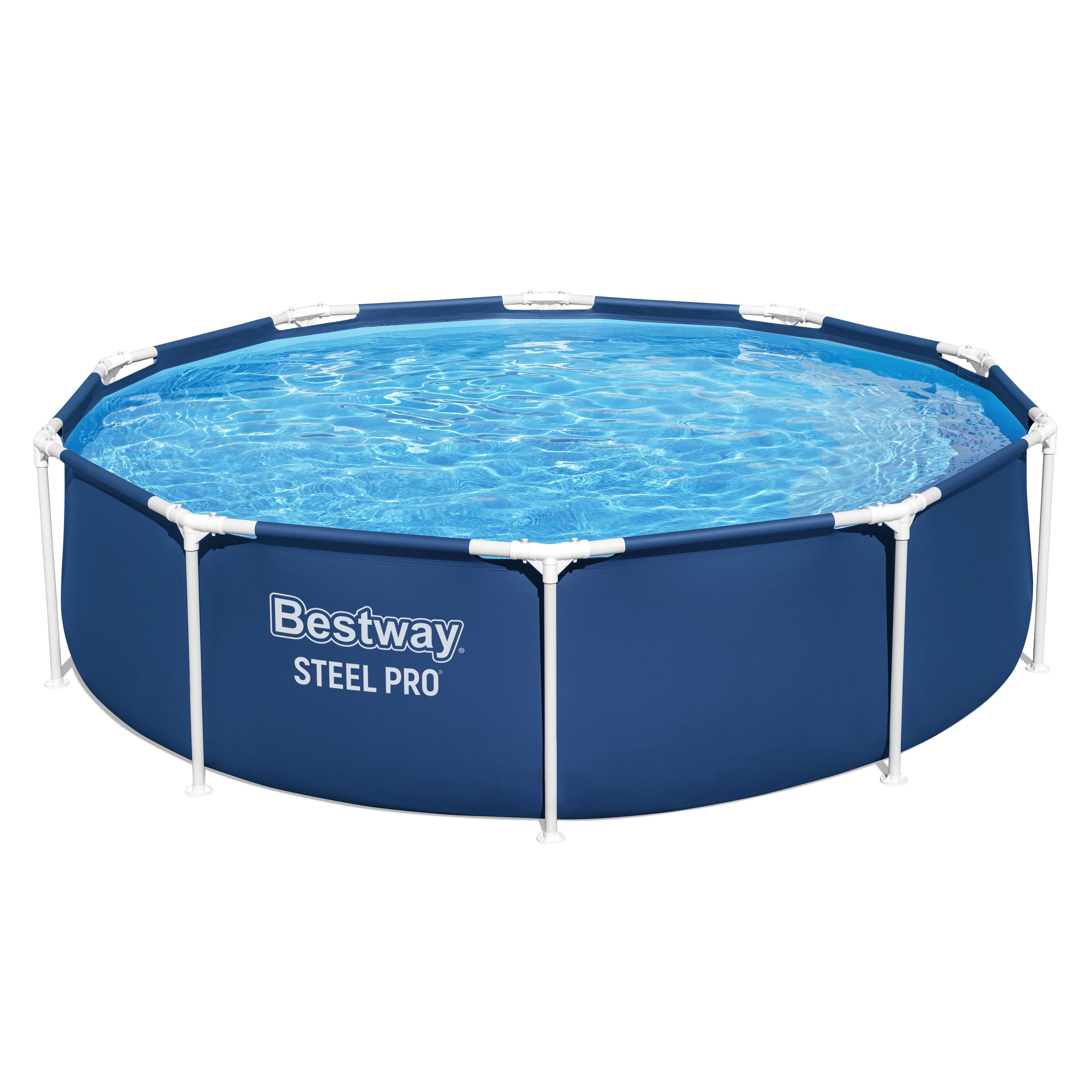 Piscina Estructural Redonda 305X76Cm Azul Steel Pro Bestway