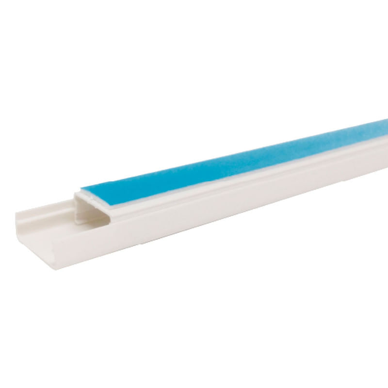 Canaleta Pcv 20X10X2Mt Blanca Con Adhesivo Mec