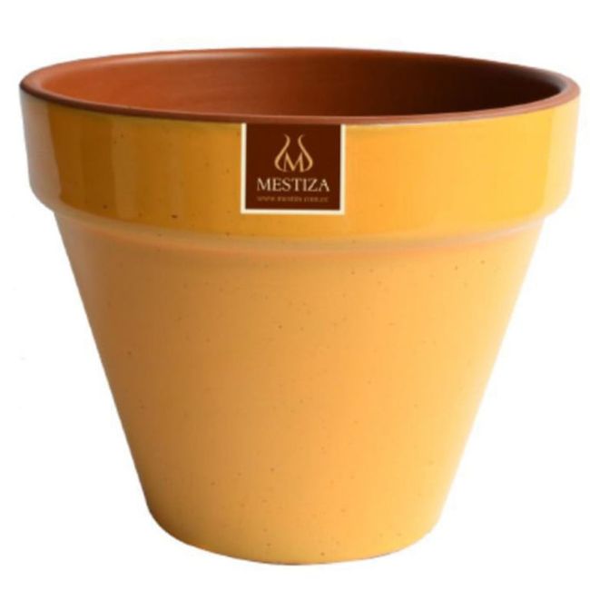 Macetero 15Cm Estandar Mostaza Dijon Mestiza