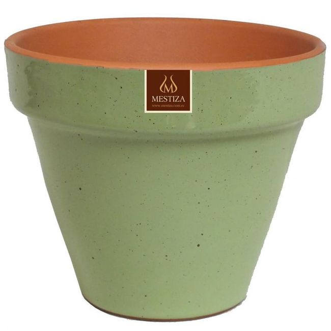 Macetero 15Cm Estandar Verde Salvia Mestiza