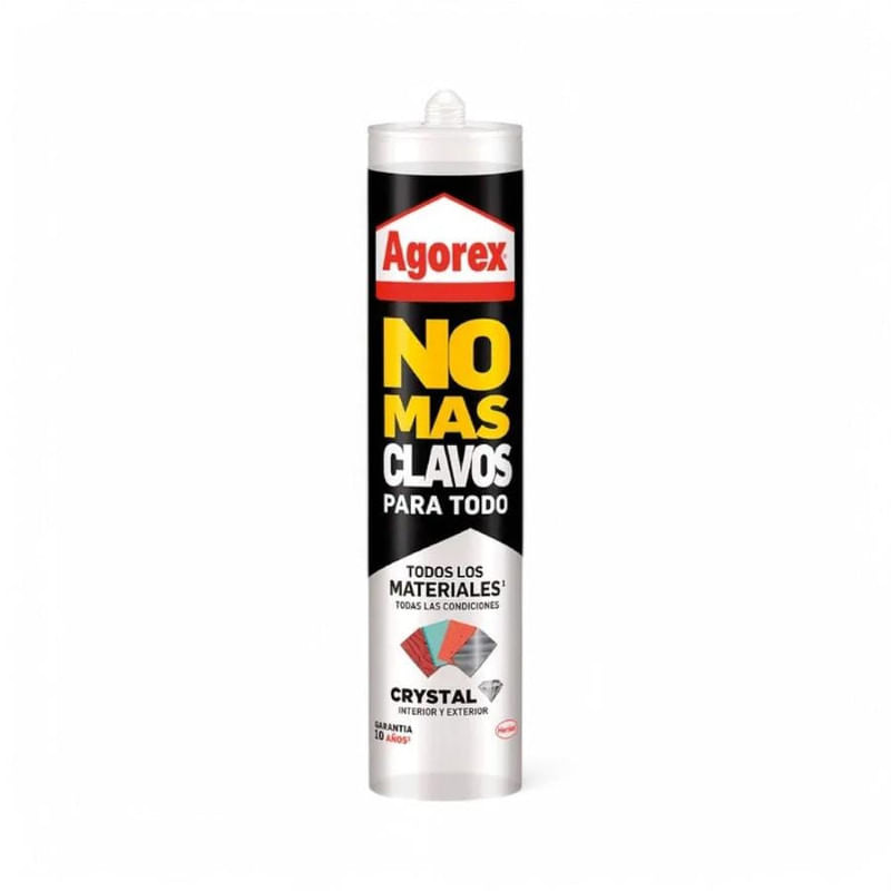 Adhesivo No Mas Clavo 290Gr Todo Cristal Trasnparente Agorex