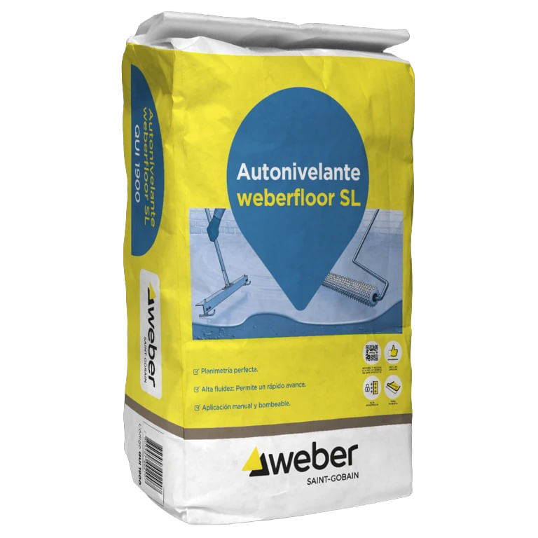 Autonivelante De Piso 25 Kilos Weberfloor