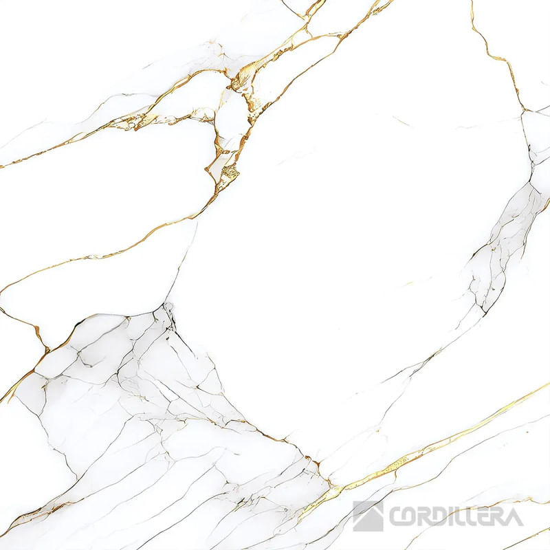 Porcelanato Gres 60X60Cm Calacata Gold Pulido 1.44M2 Caja Cordillera