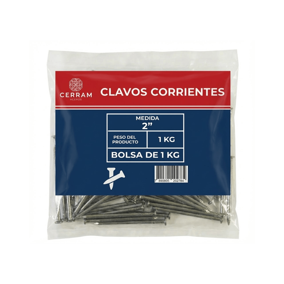 Clavos Corrientes 1 Kilo Cerram Clavos Corrientes 2 X Kilo Cerram