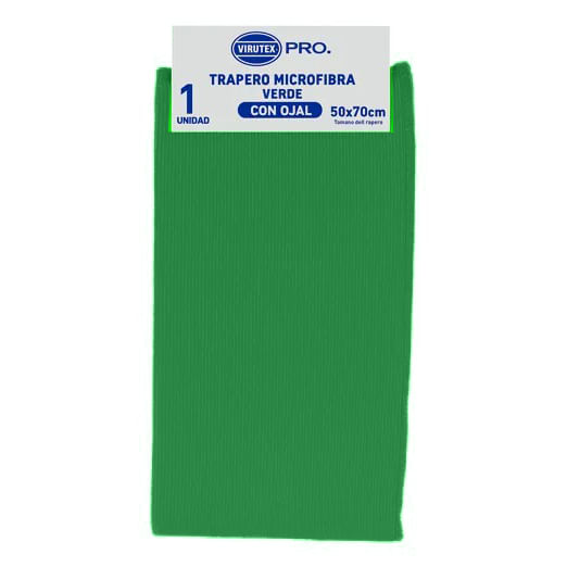 Trapero 50X70Cm Verde Microfibra Virutex