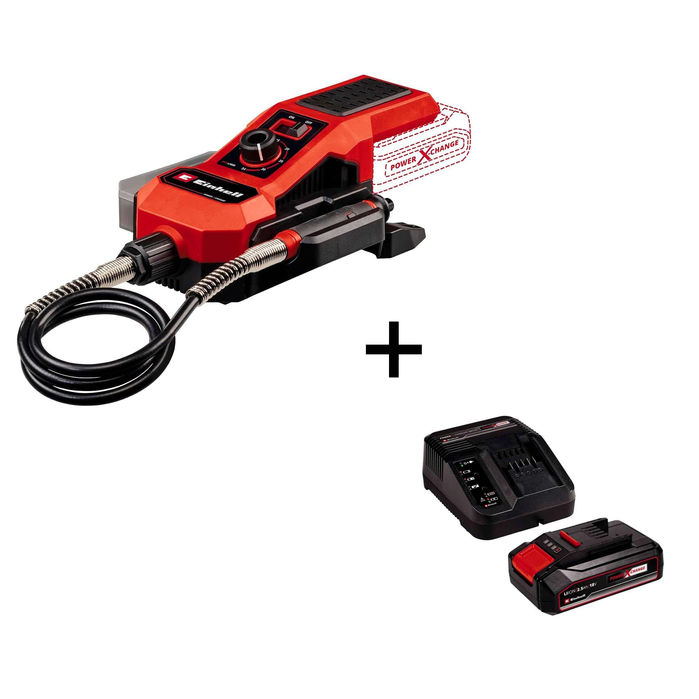 Grabador Pulidor Inalámbrico TE-MT 18/34 + Starter Kit 2.5Ah Einhell