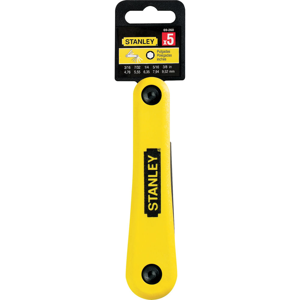 Llave Allen 5 Piezas Plegables 69260 Stanley