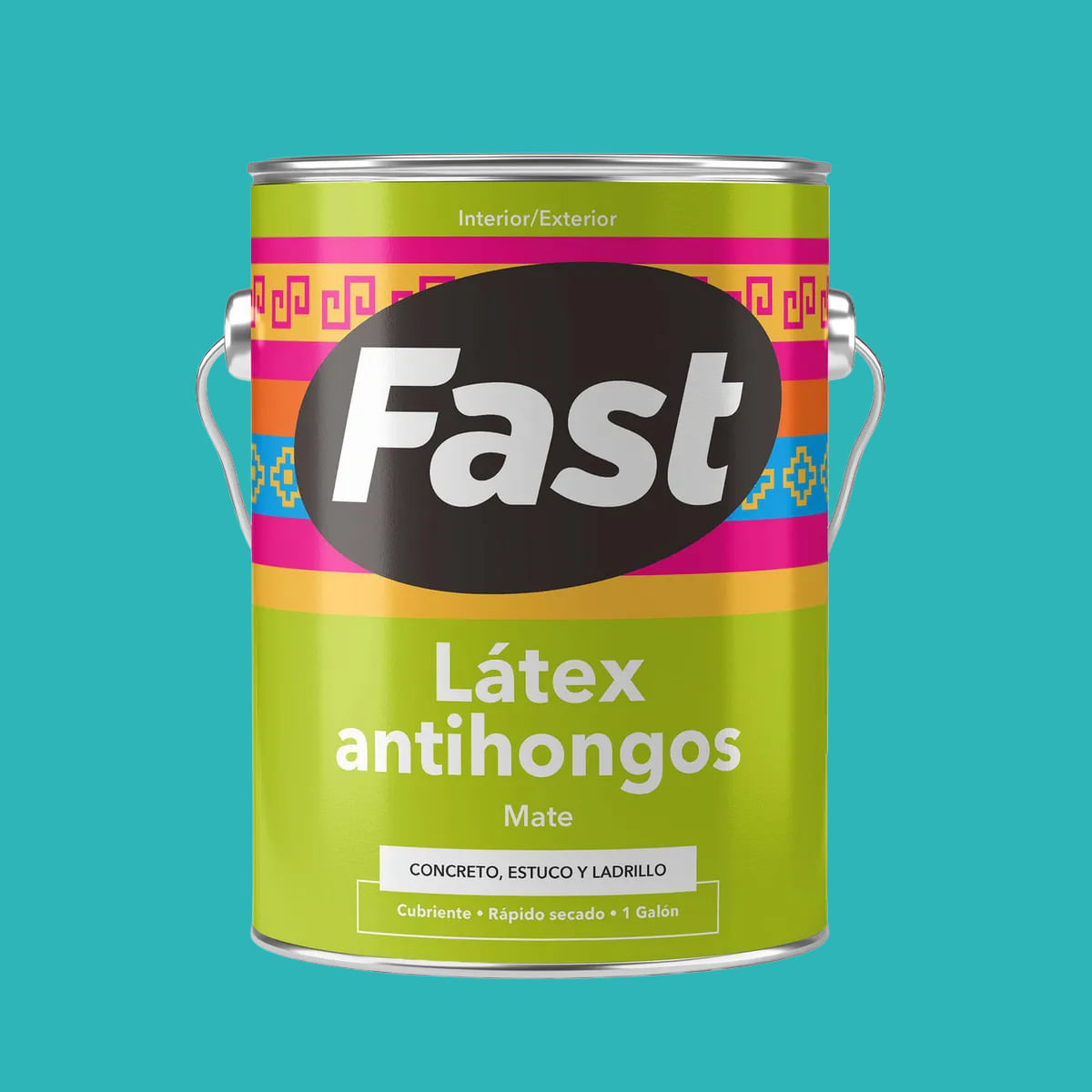 Latex Antihongos 1 Galon Fast Latex Antihongos 1 Galon Turquesa Fast