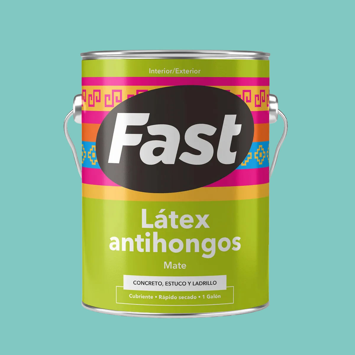 Latex Antihongos 1 Galon Fast Latex Antihongos 1 Galon Verde Agua Fast