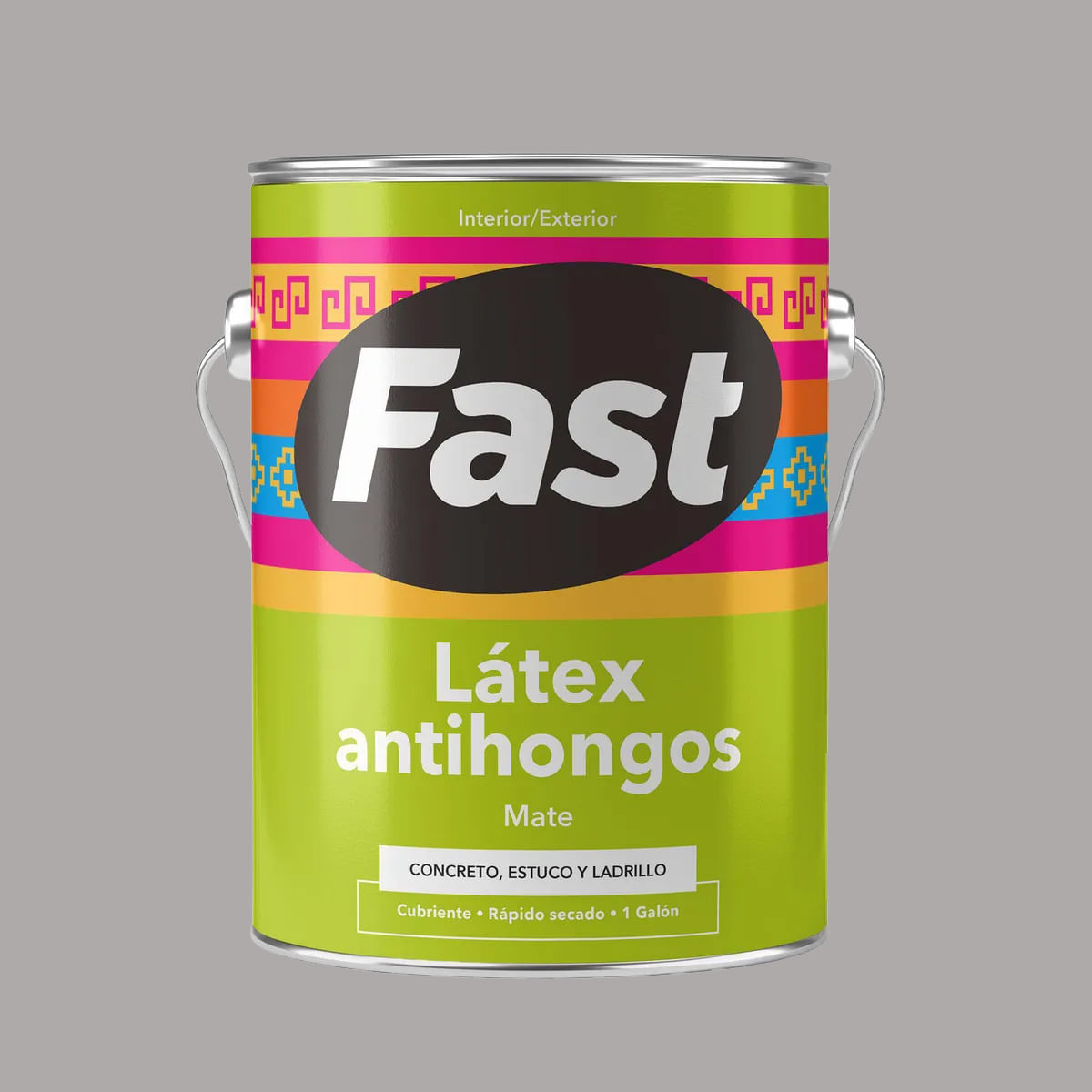 Latex Antihongos 1 Galon Fast Latex Antihongos 1 Galon Gris Claro Fast